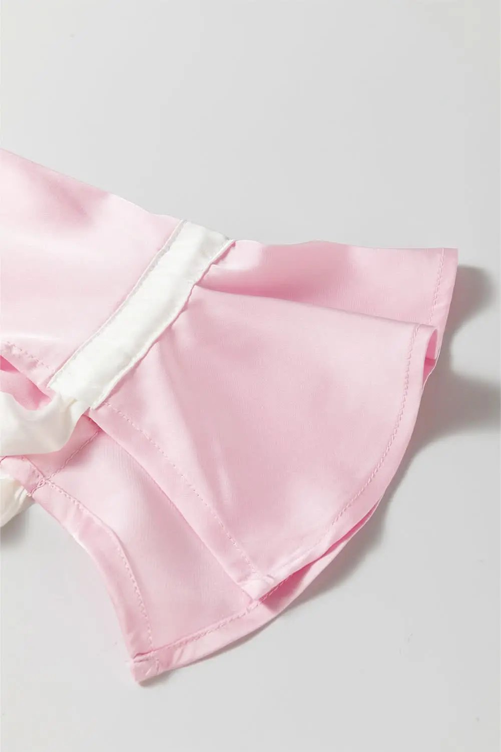 Light pink satin lounge set - Love Salve